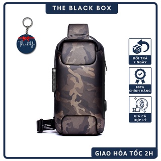 Túi Đeo Chéo Nam WEIXIER 4.0 Có Khóa Chống Trộm Vải Oxford Chống Nước Balo Một Quai Cao Cấp Chính Hãng - The Black Box