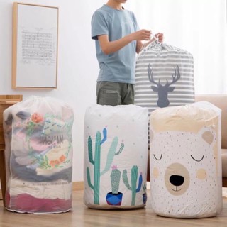 Túi đựng chăn ga gối, túi đựng quần áo [XUẤT NHẬT LOẠI TỐT] đa năng chống thấm, chống ẩm rút dây siêu bền