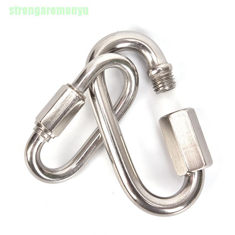 Móc Khóa Carabiner Dùng Leo Núi Bằng Thép Không Gỉ