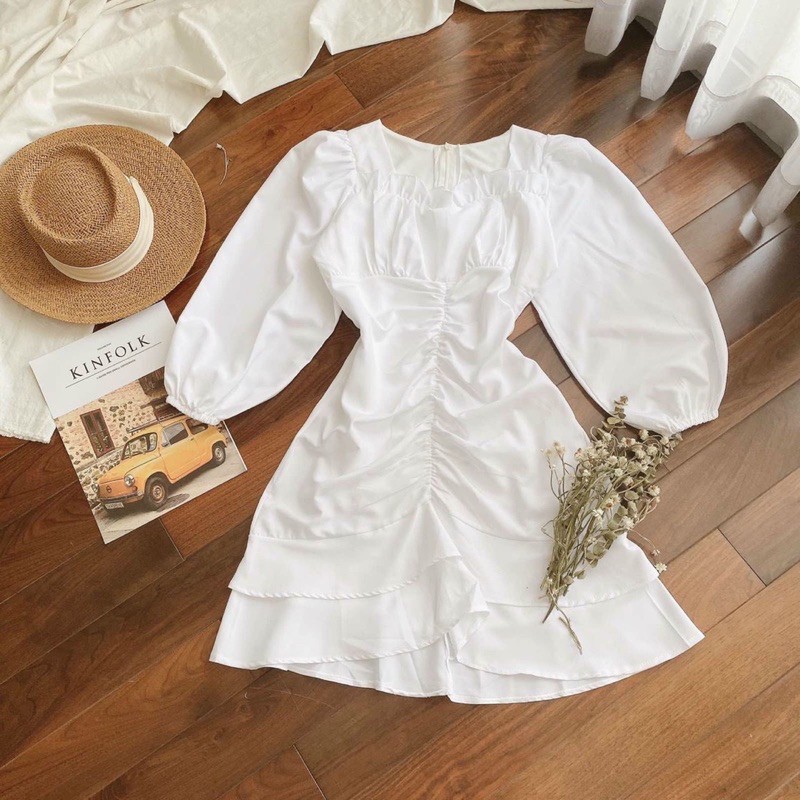 ĐẦM CỔ U VIỀN BÈO RÚT NHÚN LAI TẦNG | BigBuy360 - bigbuy360.vn