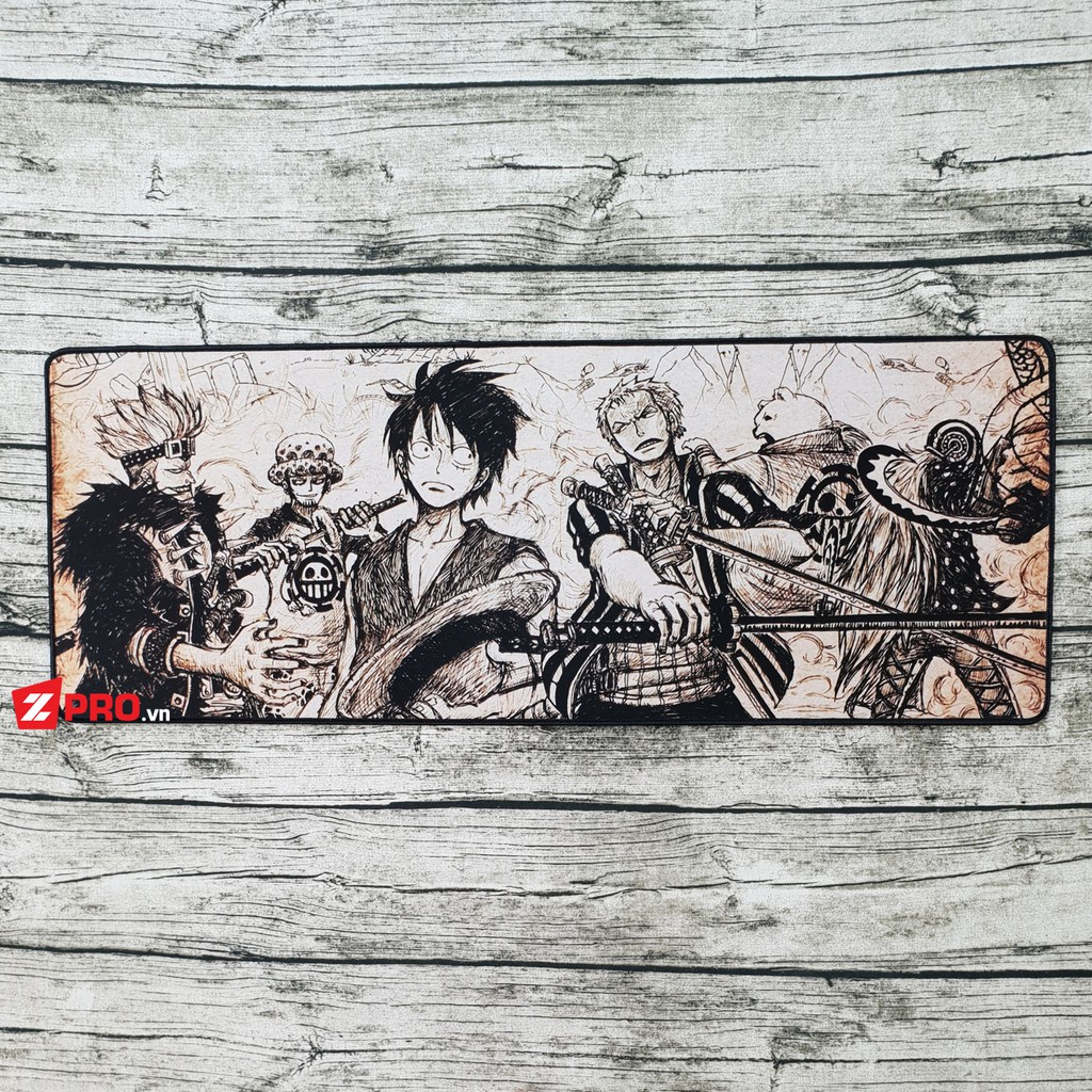 Lót chuột One Piece Manga 800x300x4mm