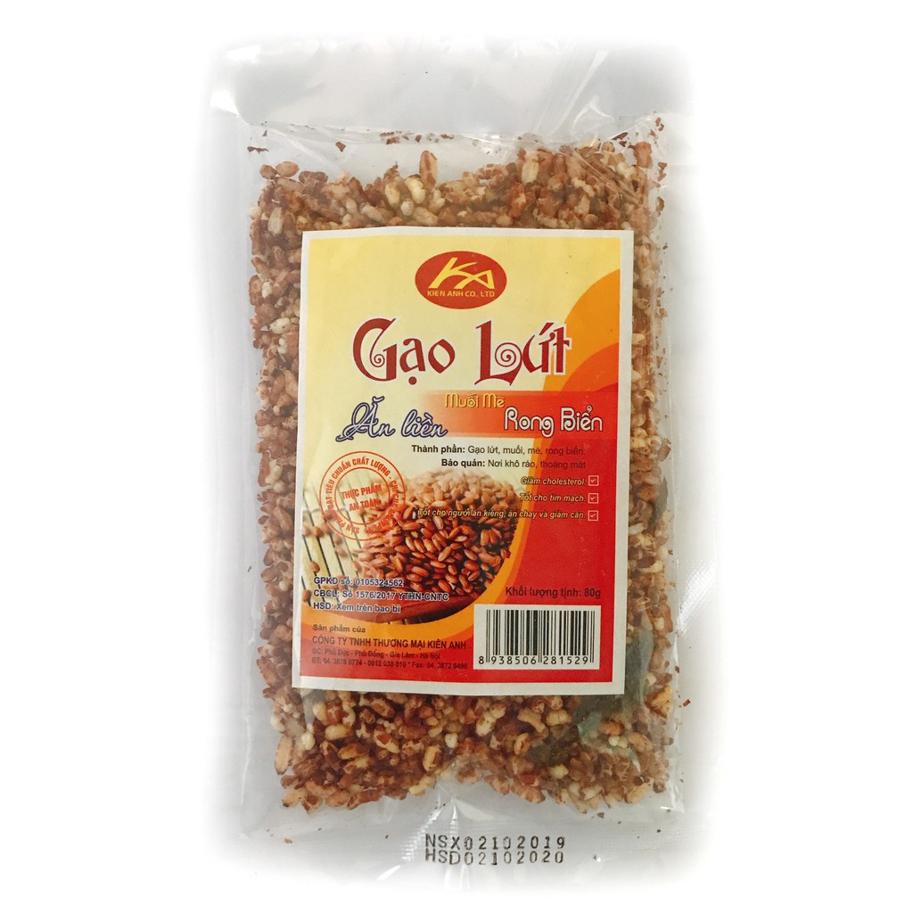 Gạo lứt muối mè rong biển Kiên Anh 80g