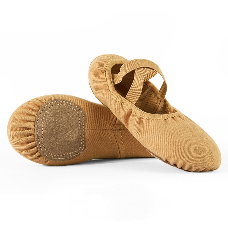 Giày Múa Ba Lê Bằng Da Mềm Đế Phẳng Dành Cho Bé Gái Và Người Lớn