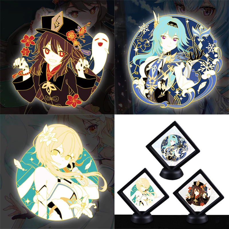 Ghim Cài Áo Hình Nhân Vật Hutao Eula Lawrence Lumine Trong Genshin