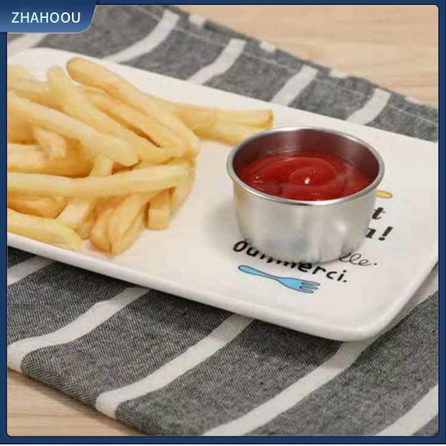 ☃Nhà☃ Cốc Đựng Nước Sốt Bằng Thép Không Gỉ 304 Dành Cho Nhà Bếp