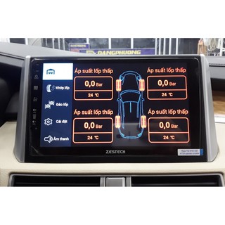 Bộ Thiết Bị Cảm Biến Áp Suất Lốp Trong Dùng Cho Xe Hơi, Ô Tô TPMS Tích Hợp Màn Hình DVD Android