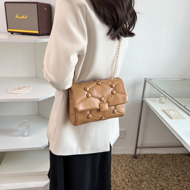 Túi Đeo JASMIN NOIR Chéo Da PU Dây Mắt Xích Thời Trang Nữ