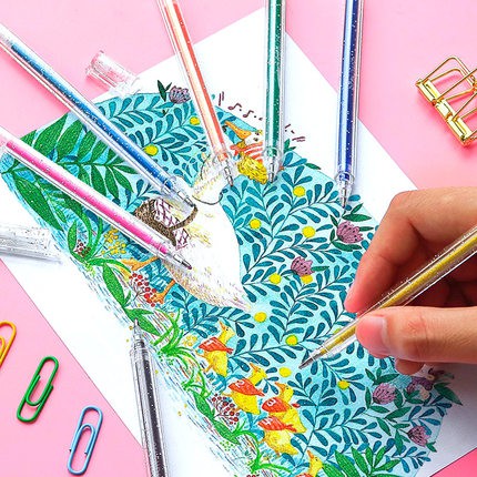 Bút Kim Tuyến Flash Glitter Gel Pen Nhiều Màu