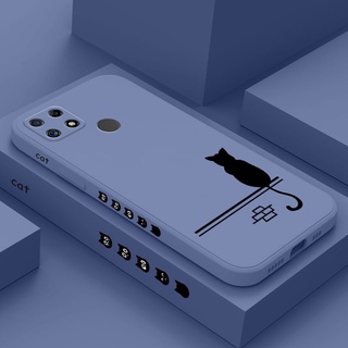 Ốp Điện Thoại In Hình Mèo Năm Mới Sáng Tạo Cho OPPO Realme C25 C25S C21Y C20 C15 C12 C11 C1 2021 2020