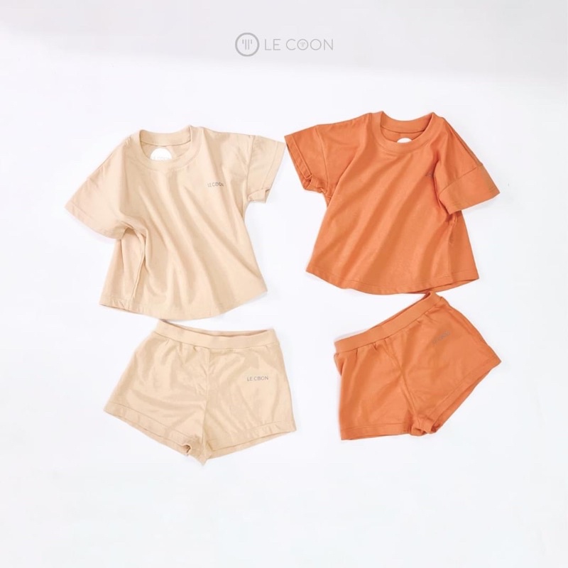 LECOON- LC0875 Bộ đồ chui cổ xuôg cộc tay