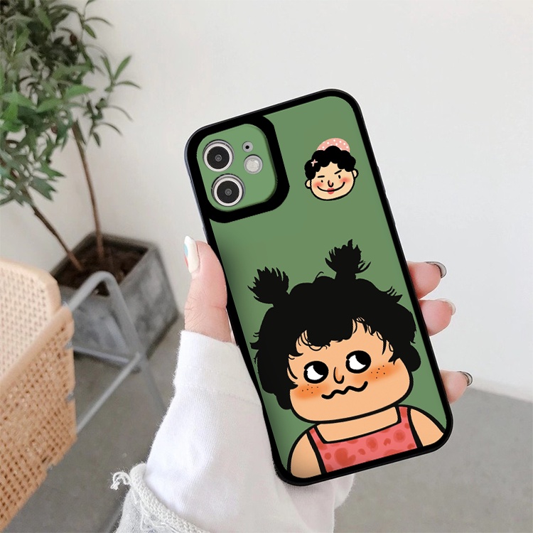 Ốp lưng iphone cạnh vuông lỗ camera tóc xù 6/6plus/7/7plus/8/8plus/x/xr/xs/11/12/13/pro/max/plus/promax