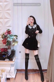 Chân váy nhung GC