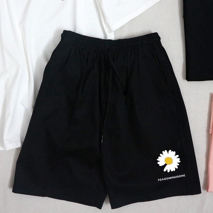 QUẦN SHORT KAKI PEACEMINUSONE Unisex với thun kaki  thun co giãn lạnh