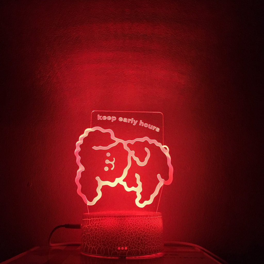 Đèn led phòng ngủ phòng cách mô hình gấu thỏ phong cách Hàn Quốc dễ thương đèn trang trí hottrend