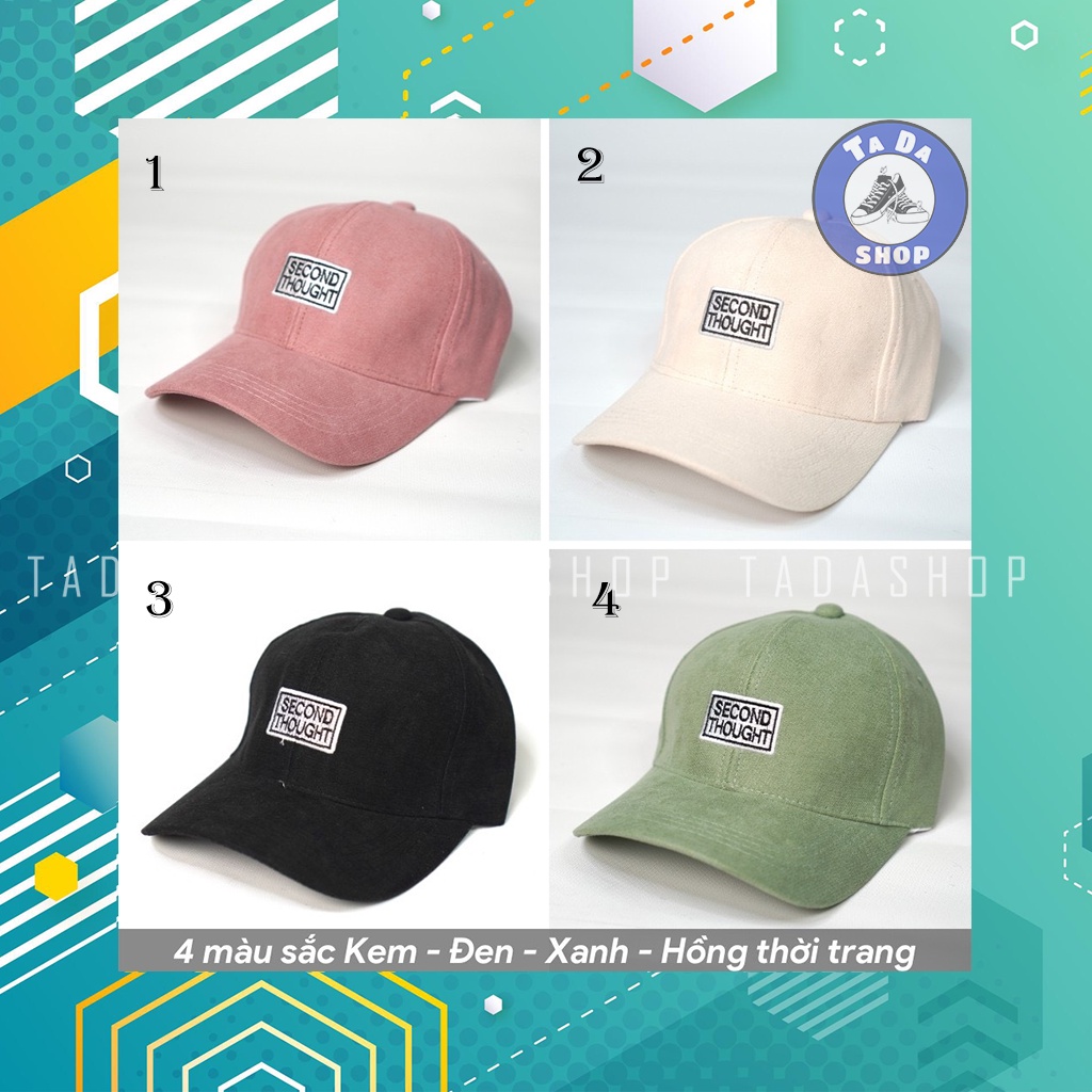 [Ảnh thật] Mũ lưỡi trai/Nón kết thêu chữ SECOND phong cách Ulzzang form unisex nam nữ