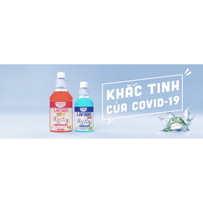 Nước súc miệng sát khuẩn Laforin Baby 500ml (có kèm quà tặng)
