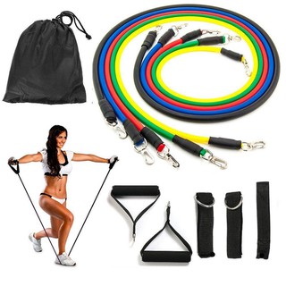 Bộ 5 dây đàn hồi tập thể hình - Dây ngũ sắc tập GYM X-Power