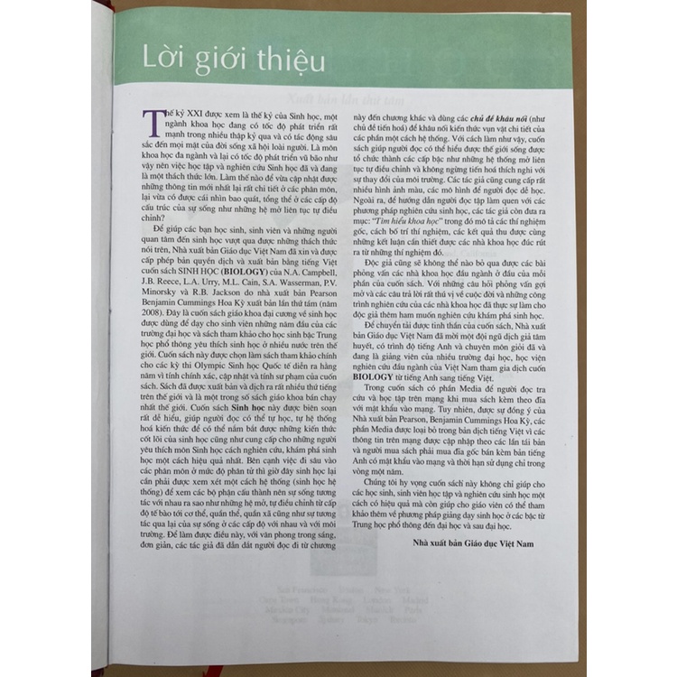 Sách - Sinh Học Campbell