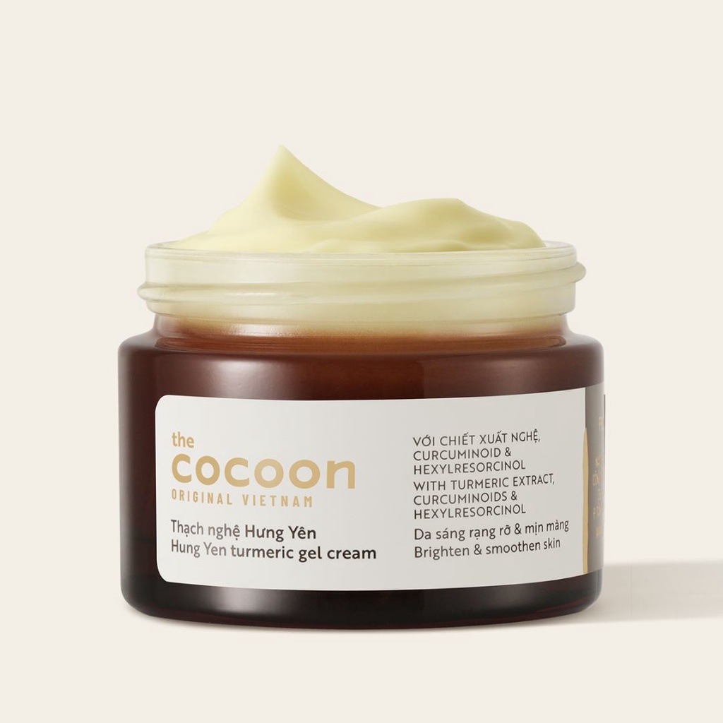 Thạch Nghệ Hưng Yên Cocoon Sáng Da Turmeric Gel Cream 30ml - Khongcoson