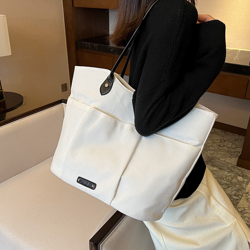 Túi đeo vai IELGY vải canvas cỡ lớn dễ phối đồ thời trang cho nữ
