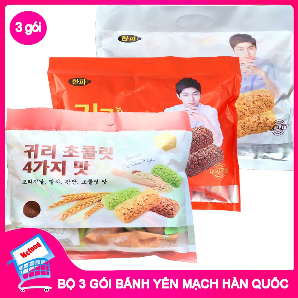 Combo 3 Gói Bánh Yến Mạch Socola Hàn Quốc 400g | BigBuy360 - bigbuy360.vn