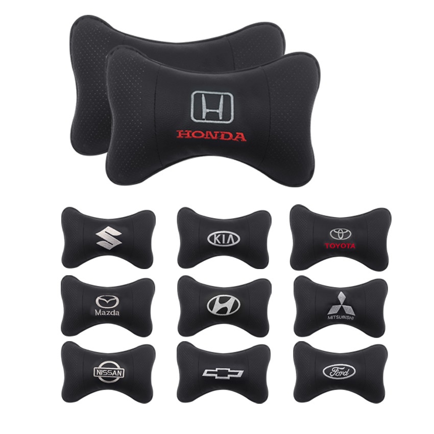 Gối Tựa Đầu Thêu Logo Ô Tô - Đủ Các Hãng Xe Toyota , KIA , Mazda, Honda, Hyundai, Chevrolet, Mercedes, Nissan