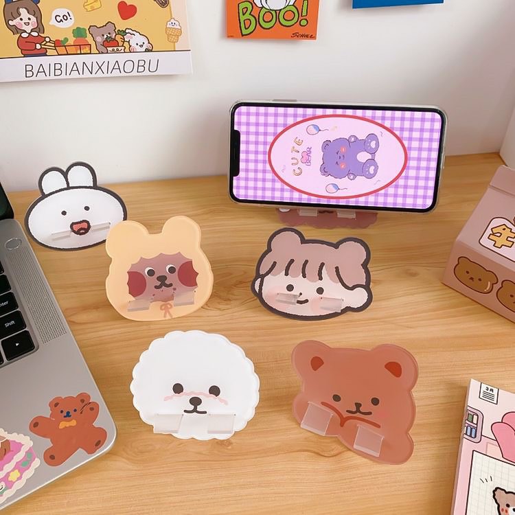 Đế kê điện thoại hình thú cute Cartoon tiện dụng đáng yêu