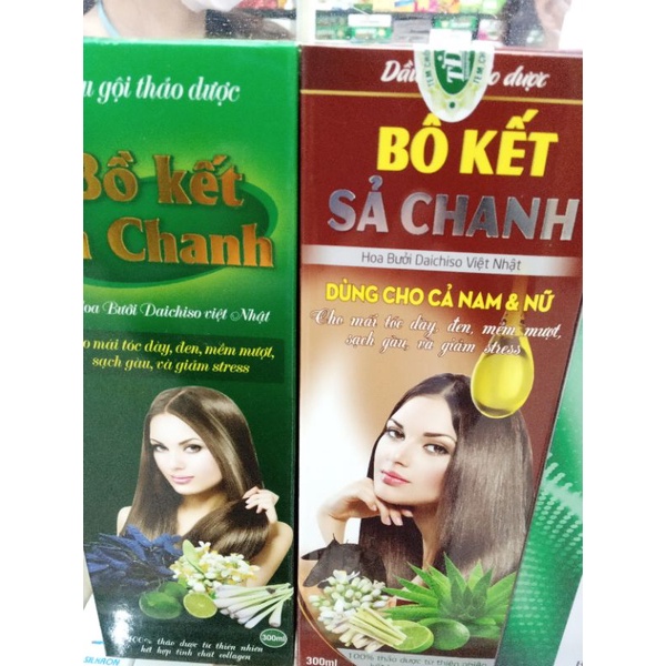 Dầu gội thảo dược Bồ kết sả chanh