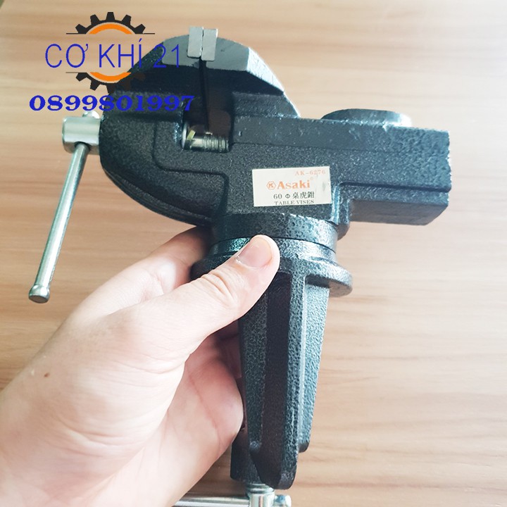 Ê tô kẹp bàn nguội xoay 360 độ Asaki