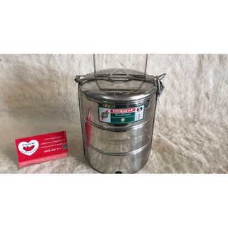 Cà Mên Inox 3 tầng size 14cm