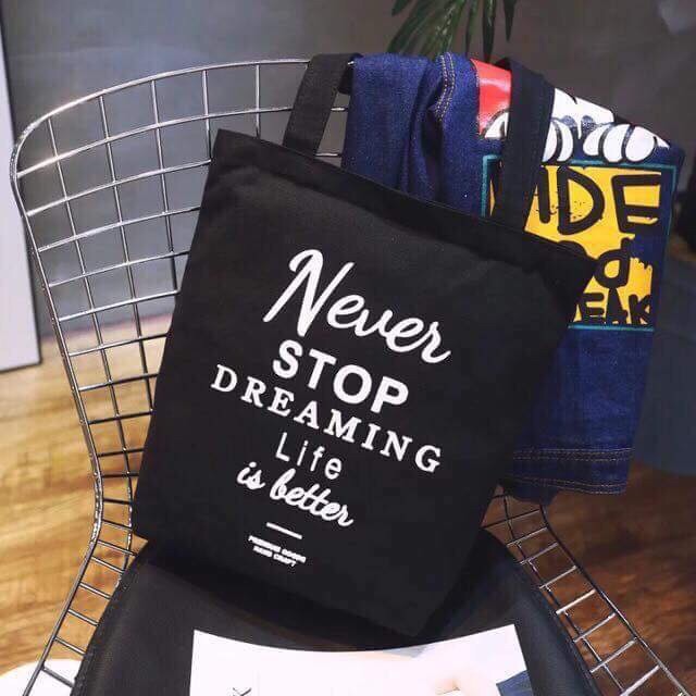 Túi tote chữ