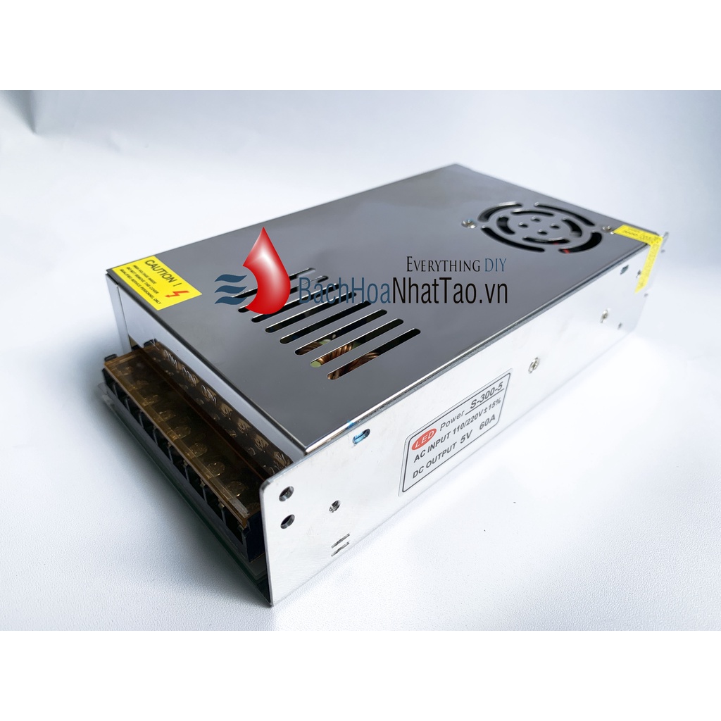 Nguồn tổ ong 5v-60a 300w quạt mới 100%