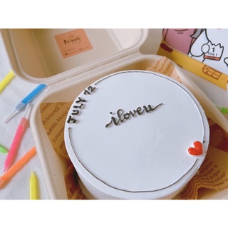 Bánh kem mini Bentocake 10cm mẫu theo yêu cầu - Hộp bã mía