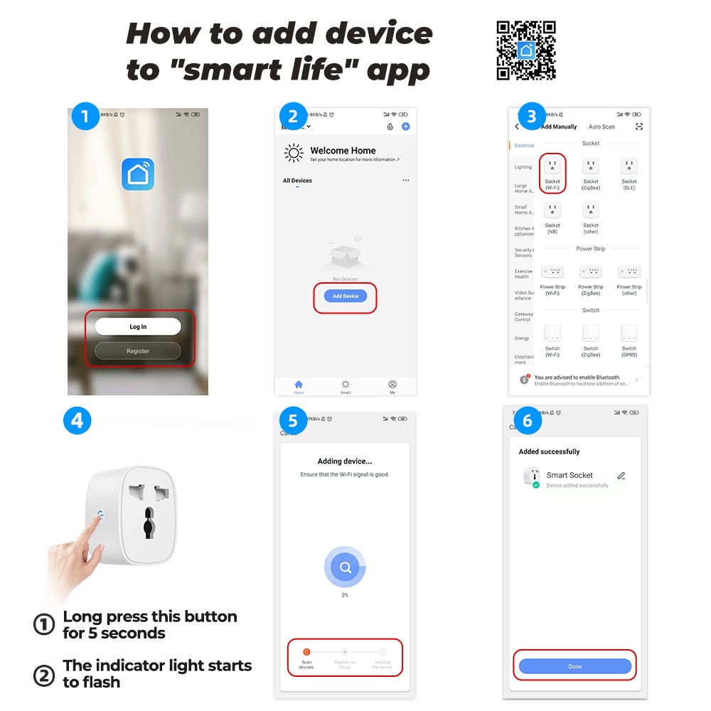 Ổ cắm thông minh SMATRUL wifi đa năng thích hợp cho Google Home Alexa Tmall Genie