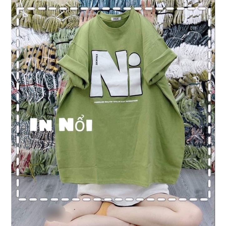 Áo Thun Nam Nữ Tay Lỡ In Chữ Nổi Ni Chất Cotton Mịn, Form Rộng Unisex Oversize Style Hàn Quốc