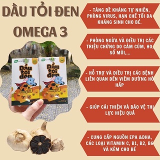 DẦU TỎI ĐEN OMEGA 3❤Free Ship❤