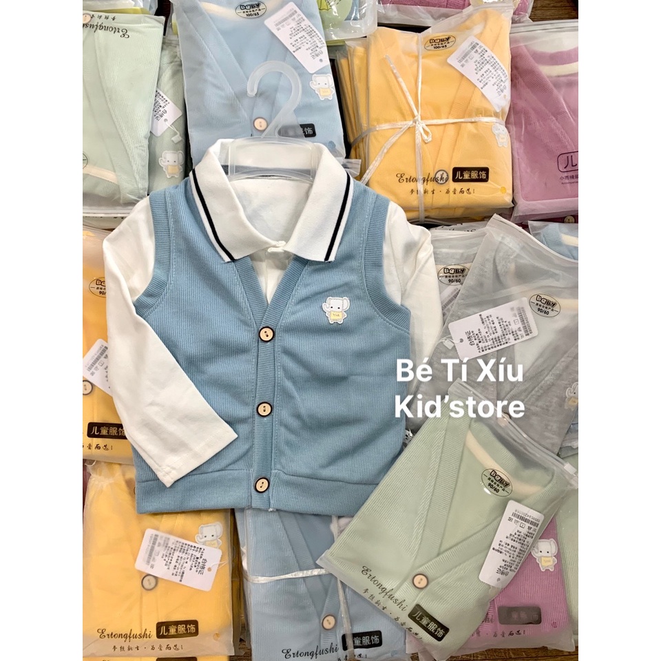 Áo Gile len xinh xắn, đáng yêu cho bé