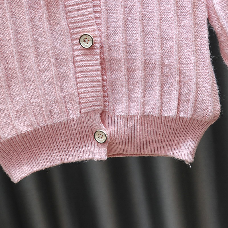Áo Khoác Cardigan Dệt Kim & Áo Khoác Thêu Hoa Nhỏ Dễ Thương Thời Trang Mùa Thu Cho Bé Gái | BigBuy360 - bigbuy360.vn