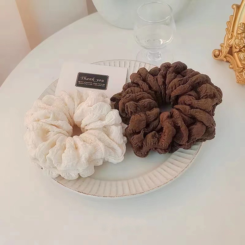 Dây Cột Tóc Màu Trơn Chất Liệu Mềm Mại Thời Trang Xinh Xắn 199038Nón Vành Đơn Giản Theo Phong Cách Retro Hàn Quốc