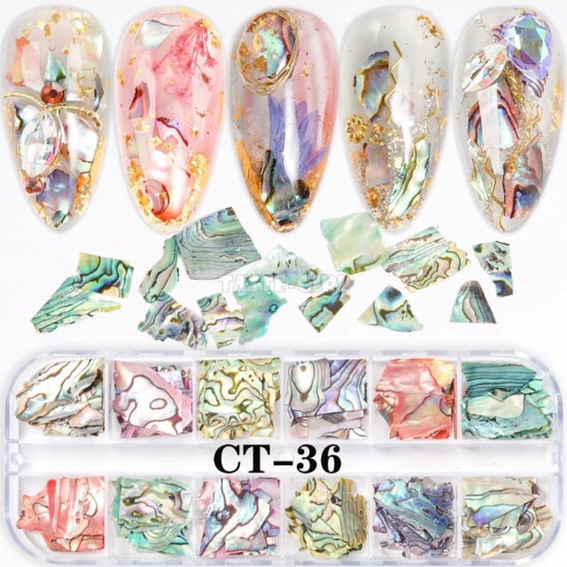 Set xà cừ vân gỗ 12 màu