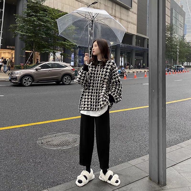 Áo len sweater hoạt tiết siêu xinh