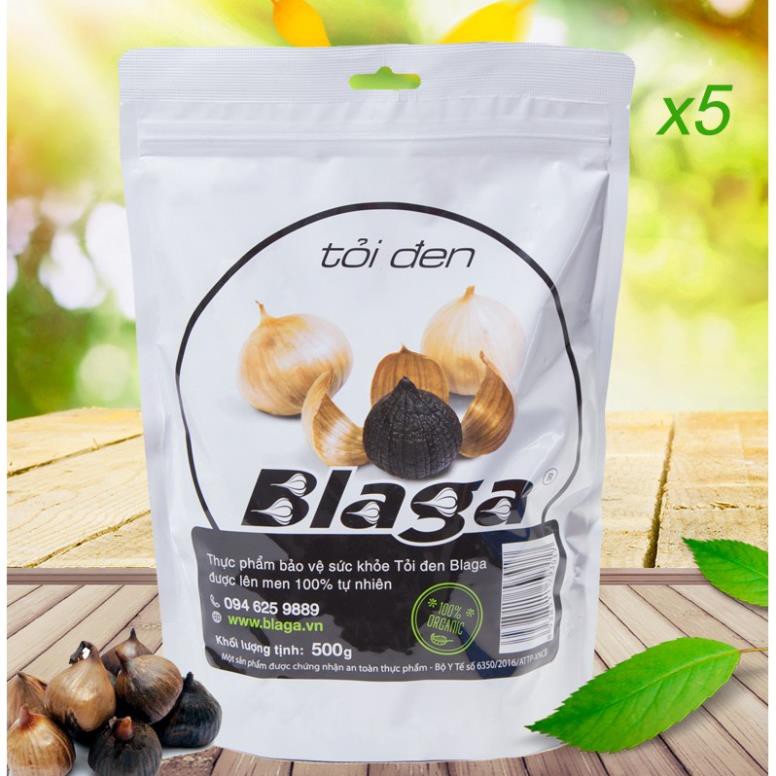 Tỏi Đen Blaga Túi (500g / Túi) - Combo 5 Túi