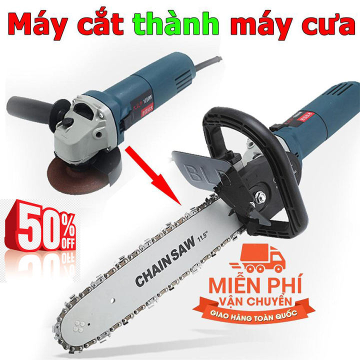 Bộ Chuyển Đổi Cưa Xích Gắn Máy Cắt Cầm Tay Thành Máy Cưa Gỗ