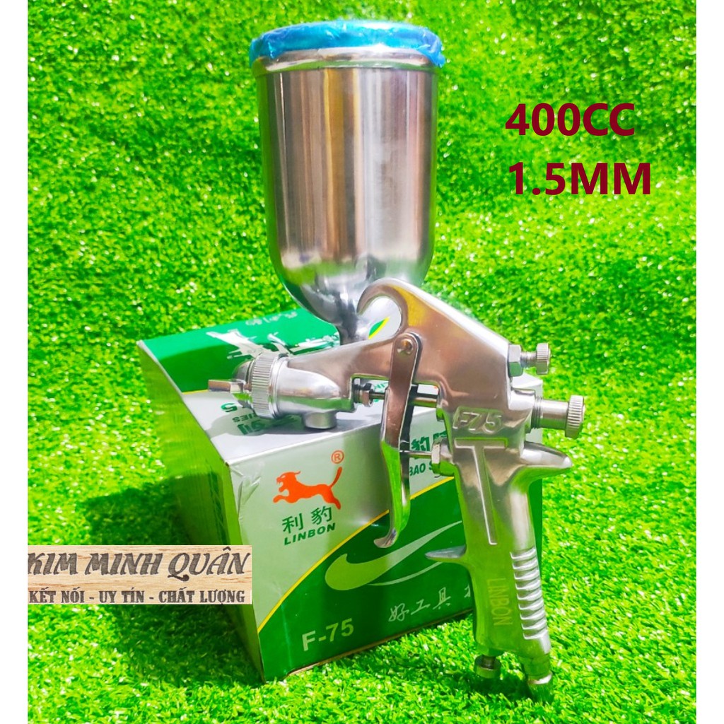 Súng Phun Sơn 400cc &amp; 1000cc F-75 Lỗ Phun 1.5mm LINBON