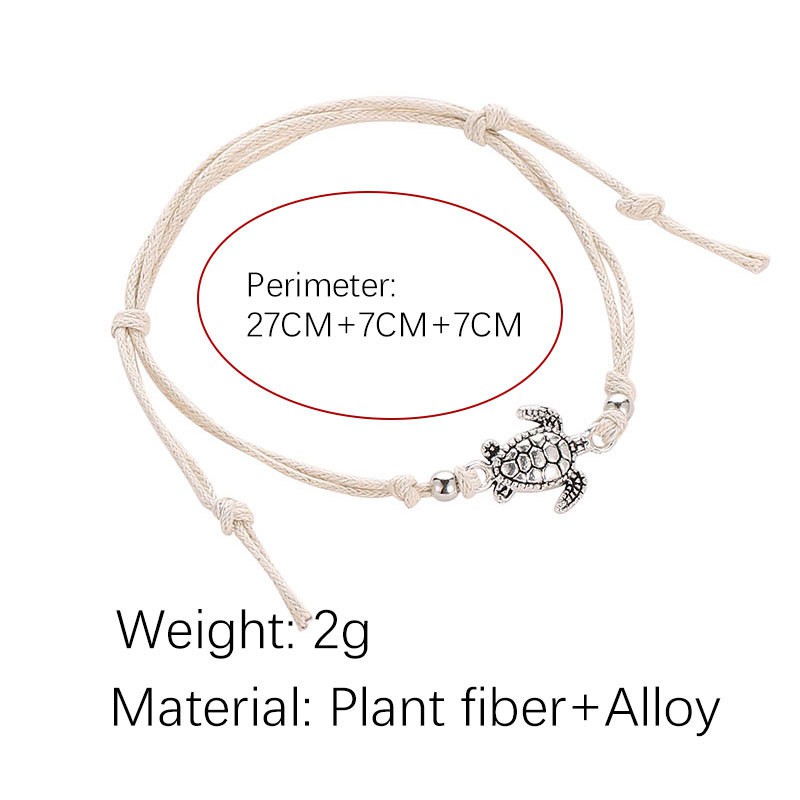 Vòng chân rùa dệt tay cổ điển cho nam và nữ