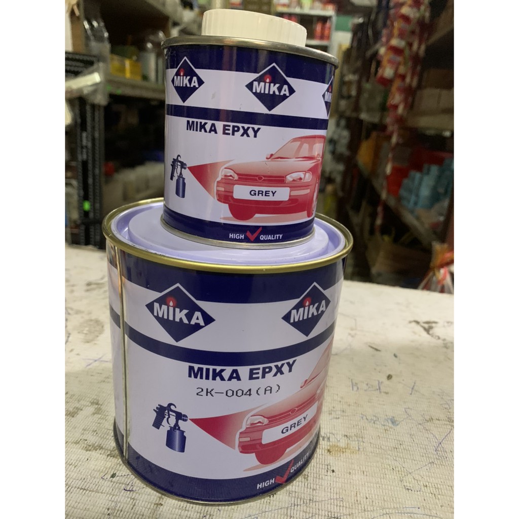 Sơn lót mika epoxy 2 thành phần (004) sơn lót otô, kim loại, bê tông - Cặp 1.2kg