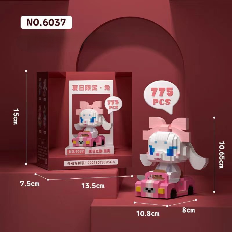 Khối Đồ Chơi Lắp Ráp Hình Thỏ Dễ Thương Dành Cho Bé