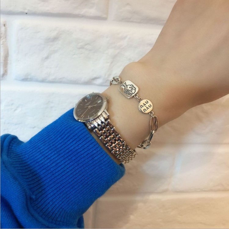 Vòng tay phối mặt phụ kiện phong cách thời trang hip hop