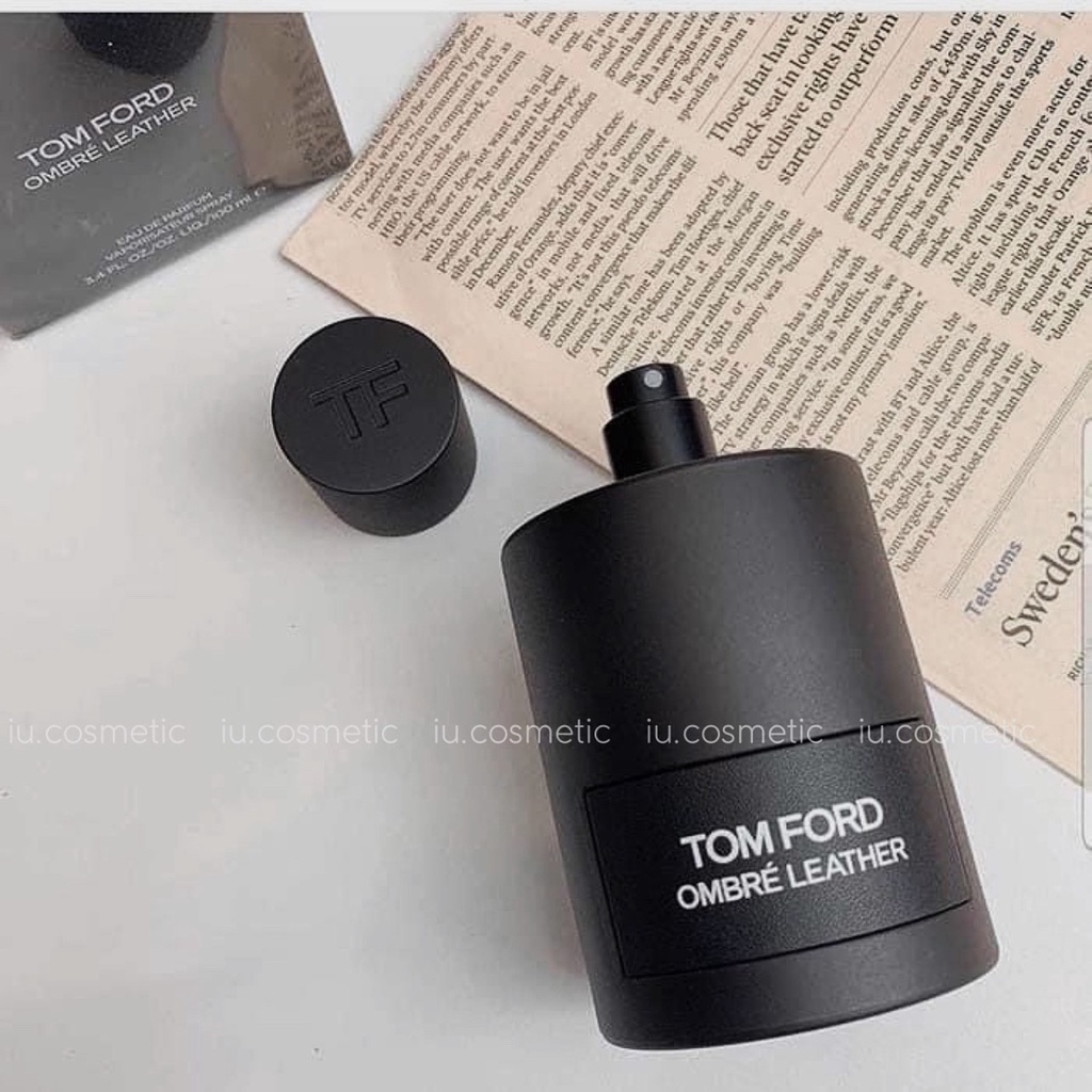 Nước hoa nam nữ unisex T.F Ombre Leather EDP 100ml - Hương thơm da thuộc đầy cá tính, đầy hư hỏng - iu.cosmetics