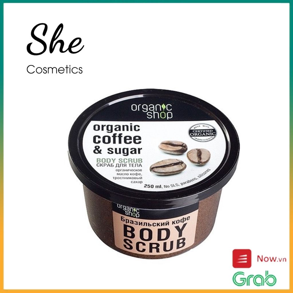 Tẩy Da Chết Toàn Thân Organic Coffee &amp; Sugar Body Scrub